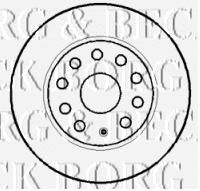 BORG & BECK bbd4384 -  Диск тормозной